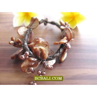 Charm Beads Shells Bracelets Flowers Package